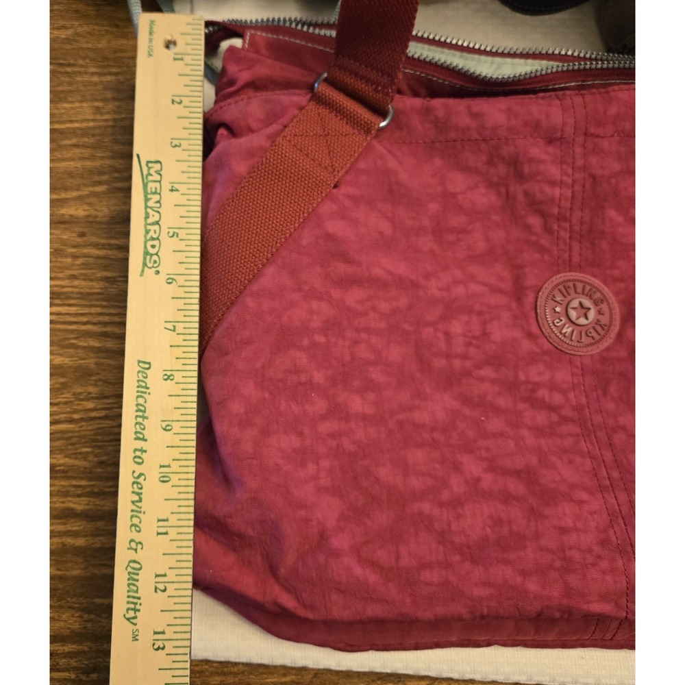 Kipling Digigo TM4889 Burgundy/ Pink Laptop Messenger Bag Crossbody Luggage READ - Picture 13 of 14